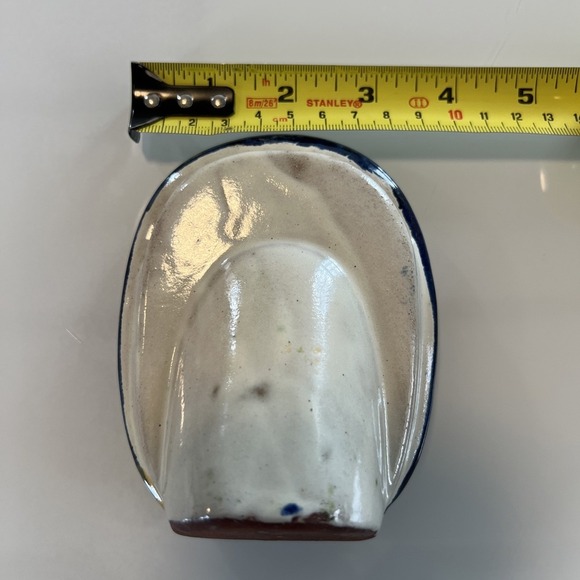 Talvera Mexican Spanish Pottery Photo Holder Sunflower Navy - Picture 9 of 9